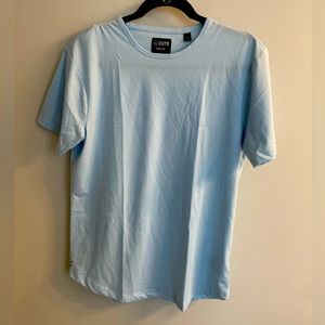 Cuts Blue Curve Hem T - M